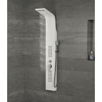 Alegre || White zuhanypanel, rozsdamentes acél